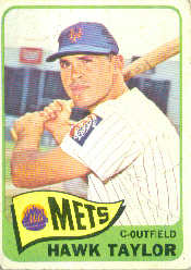1965 Topps Baseball Cards      329     Hawk Taylor RC